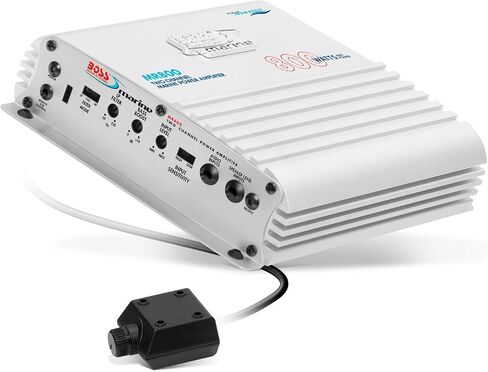 BOSS Audio Systems MR800 Marine Grade 800 Watt, 2 Channel, 2 4 Ohm Stable Class AB, Full Range, Bridgeable, Mosfet Power Supply Amplifier with Remote Subwoofer Control in Saudi Arabia