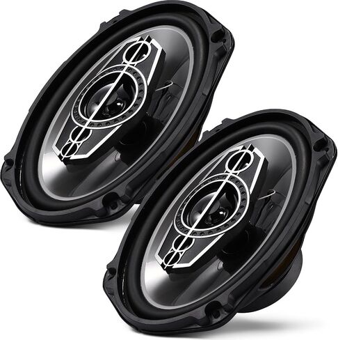 6 x 9 5-Way Car Coaxial Audio Speakers (Pair), w/PEI Dome Tweeters in Kuwait