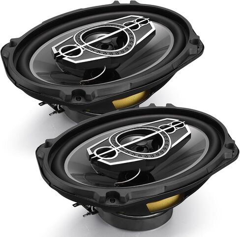 6 x 9 5-Way Car Coaxial Audio Speakers (Pair), w/PEI Dome Tweeters in Kuwait