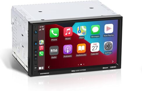 بوس أنظمة الصوت BVCP9800W نظام ستيريو للسيارة، أبل كاربلاي لاسلكي وأندرويد أوتو، شاشة لمس مزدوجة الدين 7 بوصة، وحدة رأس بلوتوث، مستقبل راديو، بدون مشغل أقراص مضغوطة in Kuwait