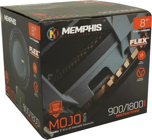 MEMPHIS AUDIO (2) MOJO MJM812 8 "1800 واط مكبرات صوت للسيارة المنافسة 1 أو 2 أوم in Kuwait