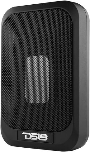 DS18 SQBASSx2 7x9 UnderSeat Slim Amplified Car/Truck Subwoofer with a 4x6 Passive Radiator 1200W Peak Power / 230W RMS - Remote BASS Knob Included - Powered Sub in Ported Enclosure for Tight Spaces in Saudi Arabia