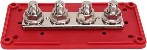 300A Bus Bar 5/16 تصميم الوحدة الثقيلة BusBar Box كتلة توزيع الطاقة 48V 4X M8 محطة ترصيع البطارية تقاطع كتلة لشاحنة البطارية البحرية RV in Kuwait