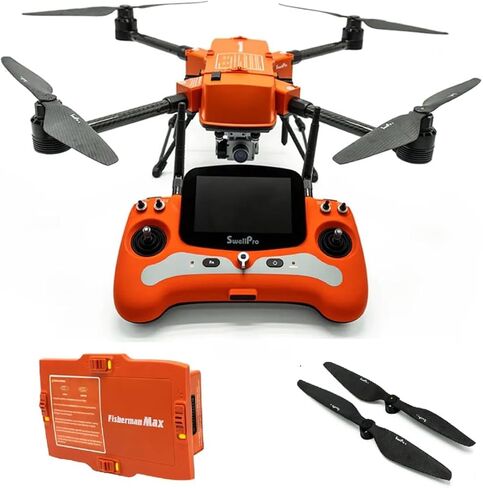 Swellpro Fisherman MAX Heavy Lift Fishing Drone with 4K Camera 3.5kg Bait Release FD2 Waterproof Drone IP67 Fish Finder (FD2 Advanced Version) in Saudi Arabia