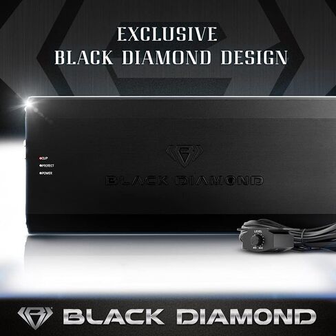 Black Diamond DIA-P1500x1D Car Audio Amplifier Class D 1 Channel Monoblock Amp 1500 Watts RMS, Remote Level Control Included in Kuwait
