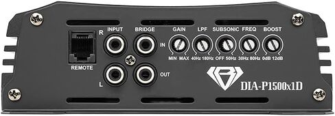 Black Diamond DIA-P1500x1D Car Audio Amplifier Class D 1 Channel Monoblock Amp 1500 Watts RMS, Remote Level Control Included in Kuwait