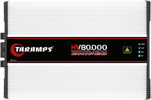 Taramps HV 80.000 Chipeo Class D 1 Channel 80000 Watts RMS at 0.5 Ohm, High Voltage Amplifier, Monoblock, Power Competition Sub-bass to Mid-High Car Audio System in Kuwait