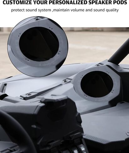 A & UTV PRO Front Dash Speaker Pods, 6.5 inch Speaker Enclosure Panels for 2017-2023 Can Am Maverick X3 / X3 Max Stereo System in Kuwait