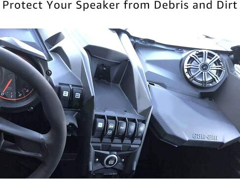 A & UTV PRO Front Dash Speaker Pods, 6.5 inch Speaker Enclosure Panels for 2017-2023 Can Am Maverick X3 / X3 Max Stereo System in Kuwait
