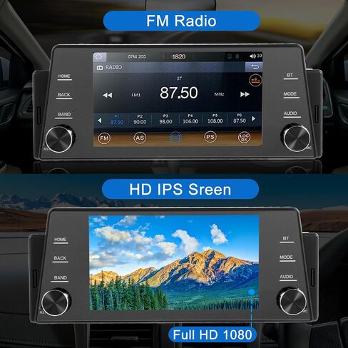 Single Din Car Stereo Wireless Apple Carplay Wireless Android Auto,5 Inch IPS Touch Screen Car Radio Head Unit with Bluetooth Mirror Link EQ Type C USB, FM/SWC/MIC/AUX in Saudi Arabia