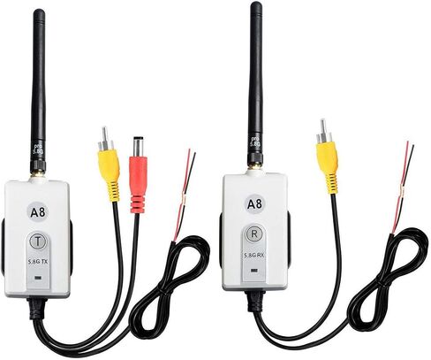 5.8 GHz Wireless Video Transmitter and Receiver Kit for The Vehicle Backup Camera and Car Rear View Parking Monitor in Saudi Arabia