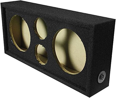 Q Power CH102S Chuchero Car Audio Subwoofer Enclosure Box for 8 Inch Mids and 3 Inch Tweeters (2 Pack) in Saudi Arabia