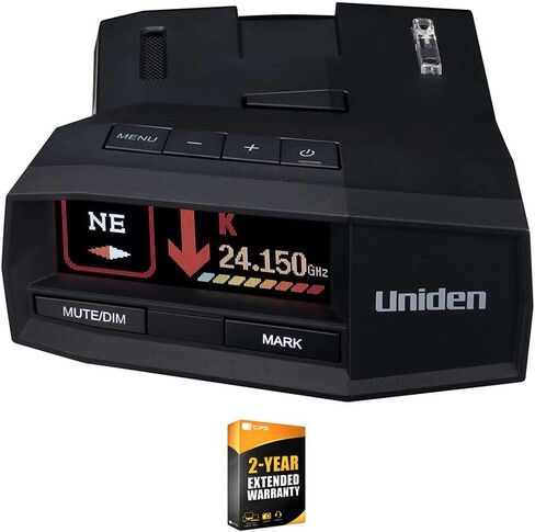 حزمة كاشف الرادار/الليزر طويلة المدى Uniden R8 مع حزمة حماية محسنة CPS لمدة عامين in Kuwait