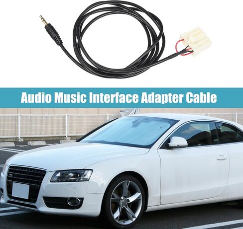 uxcell AUX 3.5mm Cable Connect MP3 Phone Audio to Car Player CD Interface Adapter Cable for Mazda 2 3 5 6 2006-2013 in Saudi Arabia