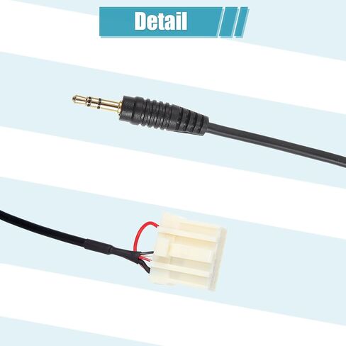 uxcell AUX 3.5mm Cable Connect MP3 Phone Audio to Car Player CD Interface Adapter Cable for Mazda 2 3 5 6 2006-2013 in Saudi Arabia