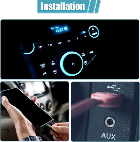 uxcell AUX 3.5mm Cable Connect MP3 Phone Audio to Car Player CD Interface Adapter Cable for Mazda 2 3 5 6 2006-2013 in Saudi Arabia