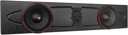 DS18 ENS-JGL28 Subwoofer Enclosure Compatible with Jeep Gladiator 2X 8 Double Ported Vented Box - Underseat Premium Subwoofer Box MDF (Medium Density Fiberboard) Material - Subwoofers not Included in Saudi Arabia