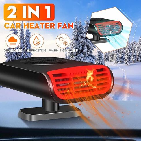 Pevor 3 in1 Portable Car Heater & Cooling & Air Purifier Windshield Defroster Demister 12V 150W in Kuwait