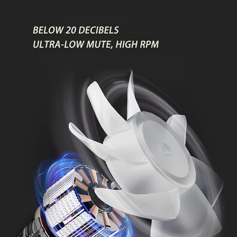 كواكس مروحة سيارة USB 12/24 فولت لمرآة الرؤية الخلفية الداخلية للسيارة، مروحة تبريد للسيارة قابلة للتعديل 360 درجة لسيارات الدفع الرباعي وسيارات ار في والفان in Kuwait