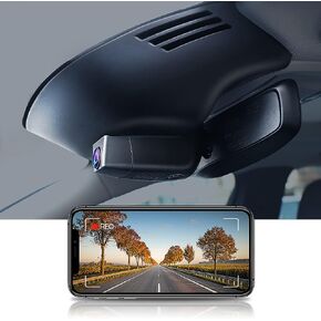 كاميرا قياس Fitcamx 4K مناسبة لفولفو XC90 2016 2017 2018 2019 2020 2021 2022 T5 T6 T8، نمط OEM متكامل، فيديو UHD 2160P WiFi، تسجيل حلقة، كشف الاصطدام، سهل التركيب، بطاقة 64 جيجابايت