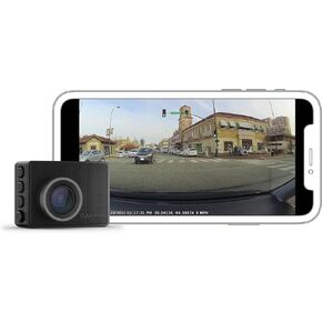 Garmin Dash Cam 47، 1080p و140 درجة FOV، راقب سيارتك أثناء تواجدك بعيدًا مع ميزات متصلة جديدة، 010-02505-00 (متجدد) in Kuwait