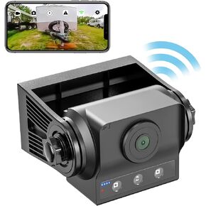 كاميرا احتياطية لاسلكية 720P واي فاي مغناطيسية للمقطورة الخلفية / الامامية لشاحنة بيك اب / مقطورة الحصان / ار في / سيارة التخييم العكسية، بطارية قابلة لاعادة الشحن، متوافقة مع ايفون واندرويد in Kuwait