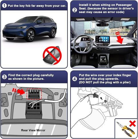 Fitcamx 4K Dash Cam Adapts for Volkswagen ID.4 2021-2025 & Audi Q4 e-tron Sportback 2022-2026, OEM Factory Look, 2160P UHD Video, WiFi & APP, Loop Recording, G-Sensor, Easy to Install, 64GB Card in Kuwait