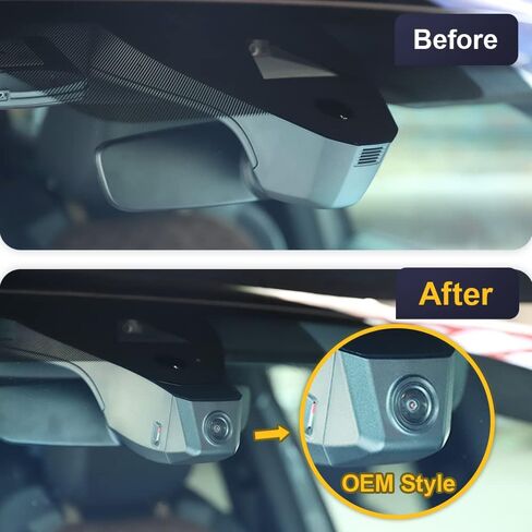 Fitcamx 4K Dash Cam Adapts for Volkswagen ID.4 2021-2025 & Audi Q4 e-tron Sportback 2022-2026, OEM Factory Look, 2160P UHD Video, WiFi & APP, Loop Recording, G-Sensor, Easy to Install, 64GB Card in Kuwait