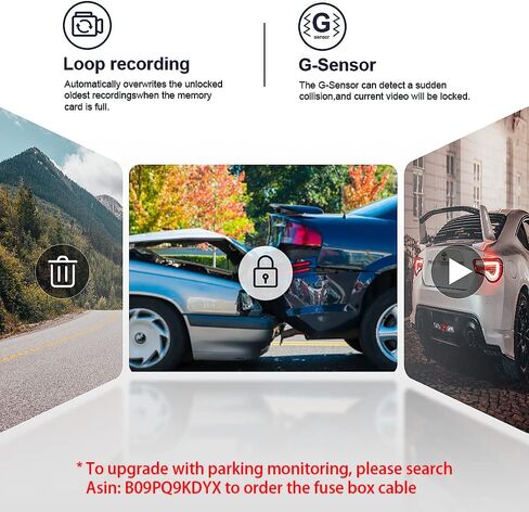 Fitcamx 4K Dash Cam Adapts for Volkswagen ID.4 2021-2025 & Audi Q4 e-tron Sportback 2022-2026, OEM Factory Look, 2160P UHD Video, WiFi & APP, Loop Recording, G-Sensor, Easy to Install, 64GB Card in Kuwait