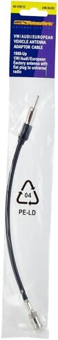 مجموعة تثبيت Metra 99-5200 لمركبات Ford Focus/Mercury Cougar 1999-2004 (أسود) وهوائي المصنع 40-VW10 إلى محول راديو ما بعد البيع in Kuwait