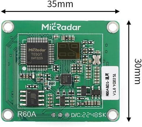 JESSINIE R60ABD1 Radar Module 60G Millimeter Wave Radar Breathing Sleep Monitoring Module Body Motion Detection Sensor Module Human Presence Detection Sensor Module Smart Home in Saudi Arabia