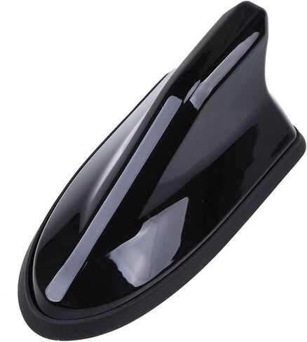 Possbay Shark Fin Antenna Universal Car Antenna with Waterproof Rubber Ring AM FM Radio Signal with Adhesive (Bead Light Black) in Saudi Arabia