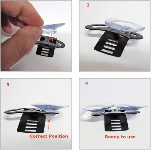 مجموعة استبدال أكواب الشفط المكونة من 4 قطع من Ramtech لتركيب الزجاج الأمامي لكاشف الليزر الرادار، متوافقة مع Radenso Pro M XP SP، SCLD in Kuwait