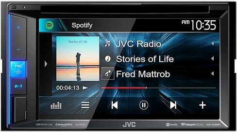 JVC KW-V250BT Multimedia Receiver Featuring 6.2" WVGA Clear Resistive Touch Monitor/Bluetooth / 13-Band EQ in Saudi Arabia