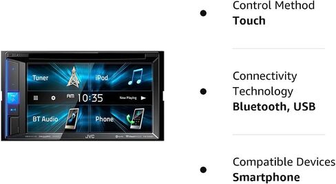 JVC KW-V250BT Multimedia Receiver Featuring 6.2" WVGA Clear Resistive Touch Monitor/Bluetooth / 13-Band EQ in Saudi Arabia