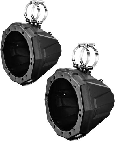 KEMIMOTO 6.5" Speaker Cage Pods, UTV ATV Speaker Enclosure with 1.75 to 2" Mounting Clamps Compatible with Polaris RZR 900 1000 xp Can Am Maverick X3 Sport Turbo Commander in Saudi Arabia
