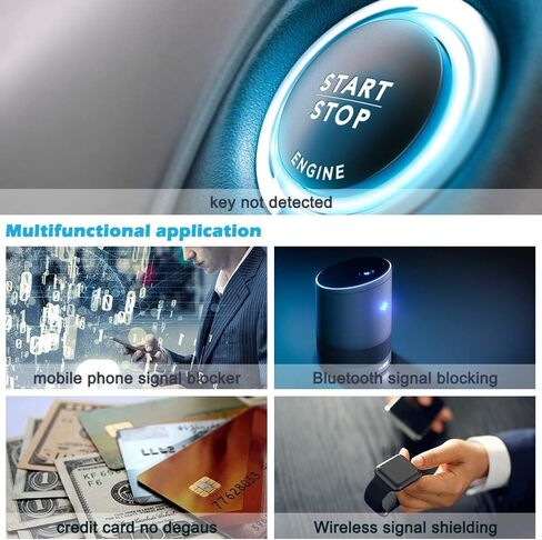 Diyife Faraday Box، [أحدث إصدار] صندوق RFID لمفاتيح السيارة، قفص فاراداي، واقي مفتاح فوب، مانع إشارة ألياف الكربون لمفتاح فوب بدون مفتاح، صندوق حجب إشارة مفتاح السيارة الكبير لهواتف مفاتيح السيارة in Kuwait