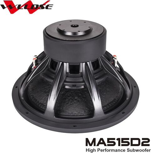 WLLDSE 15 inch 2400 Watt Peak Momentary Power Dual 2 Ohm Car Subwoofer, Black in Kuwait