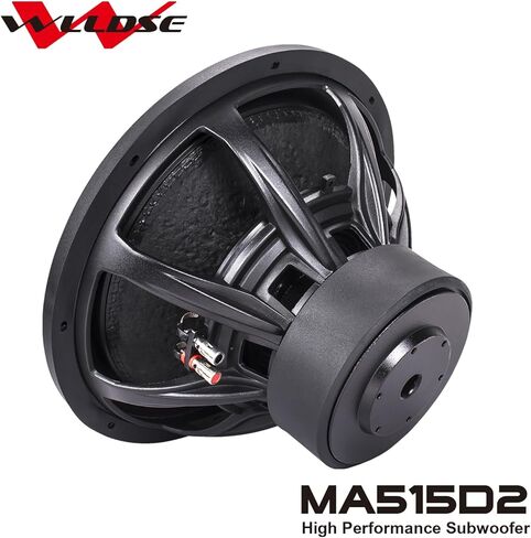 WLLDSE 15 inch 2400 Watt Peak Momentary Power Dual 2 Ohm Car Subwoofer, Black in Kuwait
