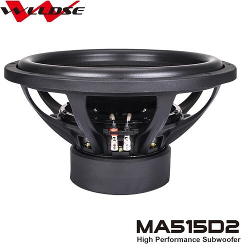 WLLDSE 15 inch 2400 Watt Peak Momentary Power Dual 2 Ohm Car Subwoofer, Black in Kuwait