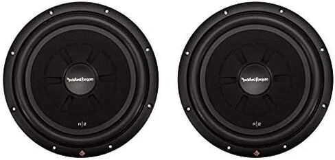 Rockford Fosgate R2SD4-12 12" 1000W 4-Ohm Shallow/Slim Car Subwoofer Sub Pair with Mica-Injected Polypropylene Cone and Integrated PVC Trim Ring in Saudi Arabia