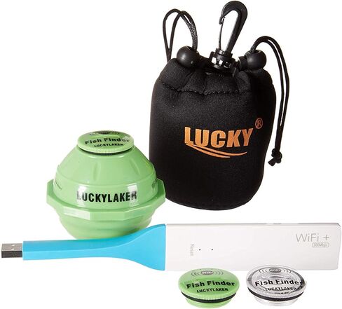 مكتشف الأسماك من Lucky Smart Fish Finder - جهاز تتبع الأسماك بالواي فاي المحمول لصيد الأسماك الترفيهي من دوك أو شور أو بنك in Kuwait