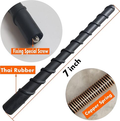 7 Inch Spiral Rubber Antenna for Kia Soul (2010-2019), Kia Soul Antenna, Antenna Replacement Mast for Kia Soul 2010 2011 2012 2013 2014 2015 2016 2017 2018 2019 in Kuwait