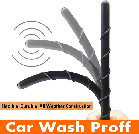 7 Inch Spiral Rubber Antenna for Kia Soul (2010-2019), Kia Soul Antenna, Antenna Replacement Mast for Kia Soul 2010 2011 2012 2013 2014 2015 2016 2017 2018 2019 in Kuwait