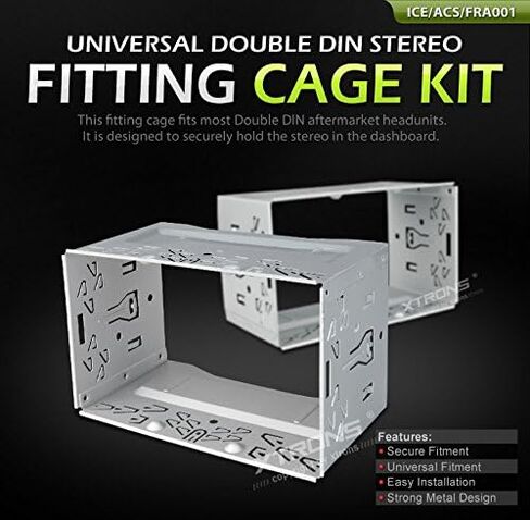 XTRONS Universal Cage Frame Kit for Double 2 Din Car DVD Player Radio Stereo Headunit in Saudi Arabia