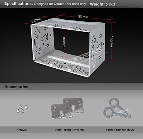 XTRONS Universal Cage Frame Kit for Double 2 Din Car DVD Player Radio Stereo Headunit in Saudi Arabia