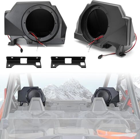 SAUTVS Sport Speaker Enclosures for Polaris RZR PRO XP, Rear Speaker Pods Panels with Metal Mount Brackets for Polaris RZR PRO XP XP4 LE 2020-2023 Accessories (2PCS) in Saudi Arabia