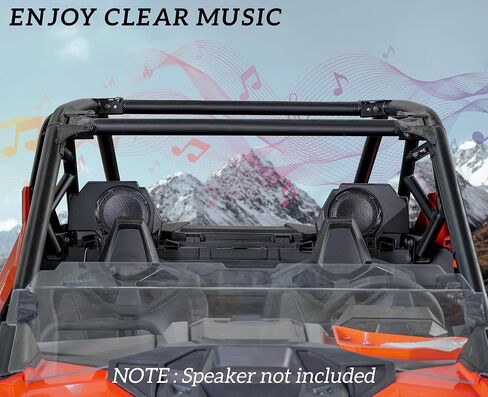 SAUTVS Sport Speaker Enclosures for Polaris RZR PRO XP, Rear Speaker Pods Panels with Metal Mount Brackets for Polaris RZR PRO XP XP4 LE 2020-2023 Accessories (2PCS) in Saudi Arabia