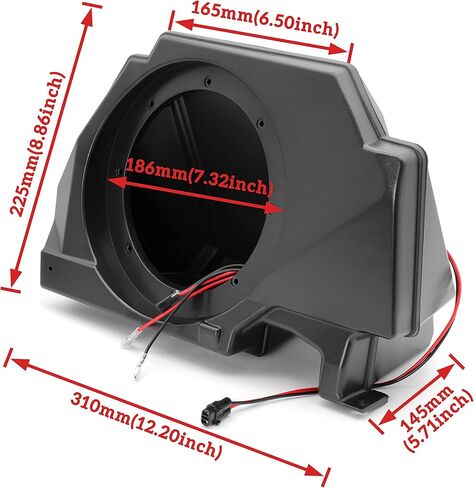 SAUTVS Sport Speaker Enclosures for Polaris RZR PRO XP, Rear Speaker Pods Panels with Metal Mount Brackets for Polaris RZR PRO XP XP4 LE 2020-2023 Accessories (2PCS) in Saudi Arabia