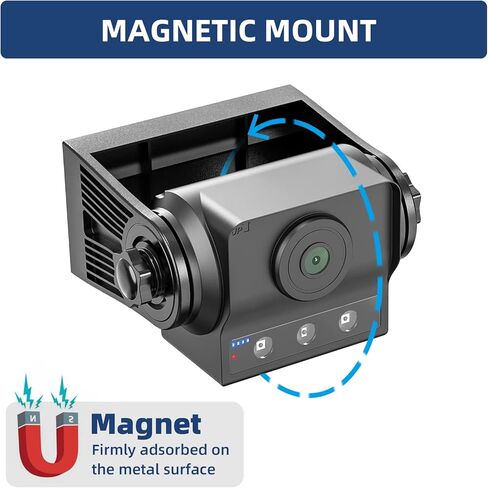 كاميرا احتياطية لاسلكية 720P واي فاي مغناطيسية للمقطورة الخلفية / الامامية لشاحنة بيك اب / مقطورة الحصان / ار في / سيارة التخييم العكسية، بطارية قابلة لاعادة الشحن، متوافقة مع ايفون واندرويد in Kuwait